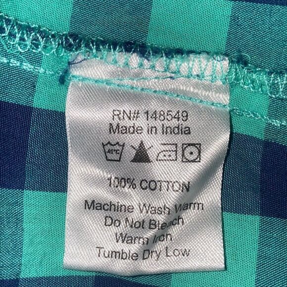 ✨HP✨Free Planet Fennel Checkered Button Down Shirt ✨ - Picture 6 of 6